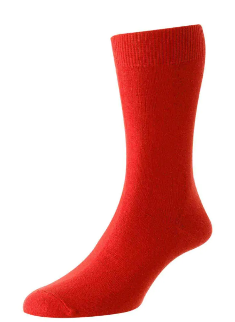 HJ Hall Bright Colours Fashion Cotton Sock Red HJ48 